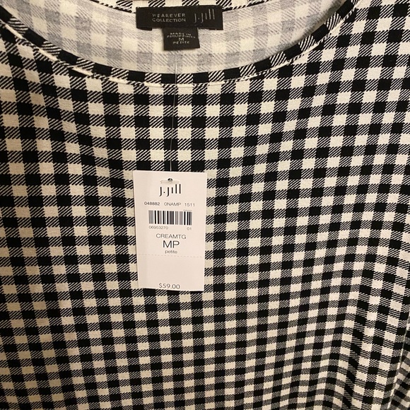 NWT J. Jill Gingham Tank - Petite Medium - Picture 3 of 3